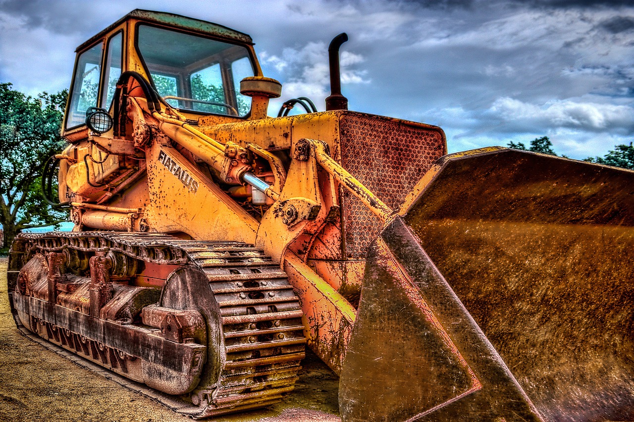 Excavation equipment grading a lot in Waco, TX